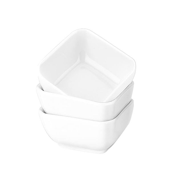 Dream Home - Porcelain Dip Dressing Bowl Vinegar - Ketchup - BBQ Sauce - 3 Piece
