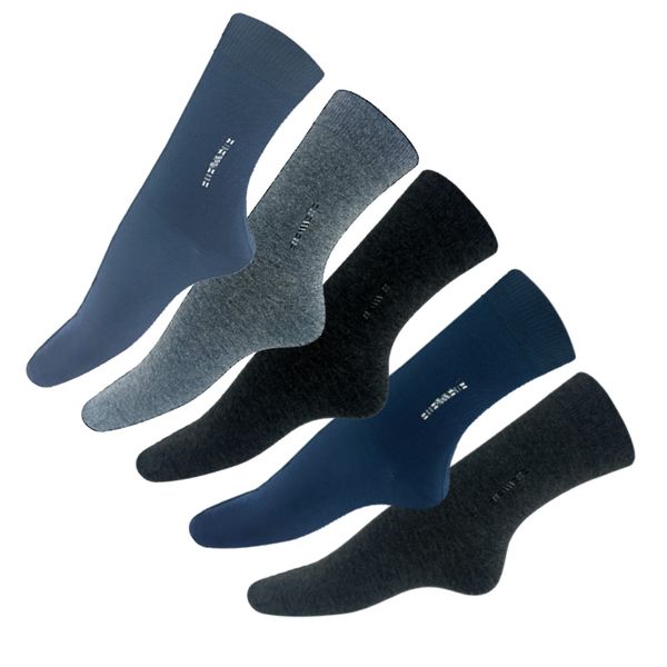 5Pack Men's Premium Cotton Blend Socks - Size 41-47