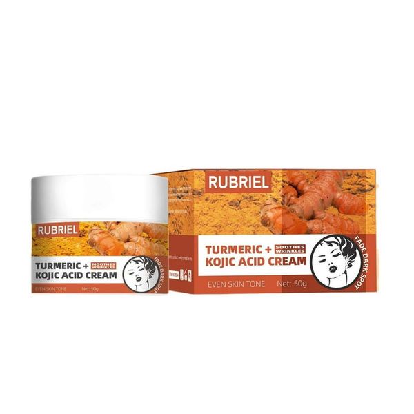 Turmeric + Kojic Acid Cream Fades Dark Spots Even Skin Tone Soothes Wrinkle