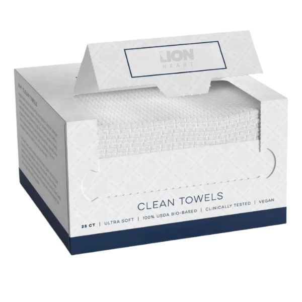 LH Biobased Face Towel Disposables &amp; Make Up Remove Dry Wipes - 25 pack