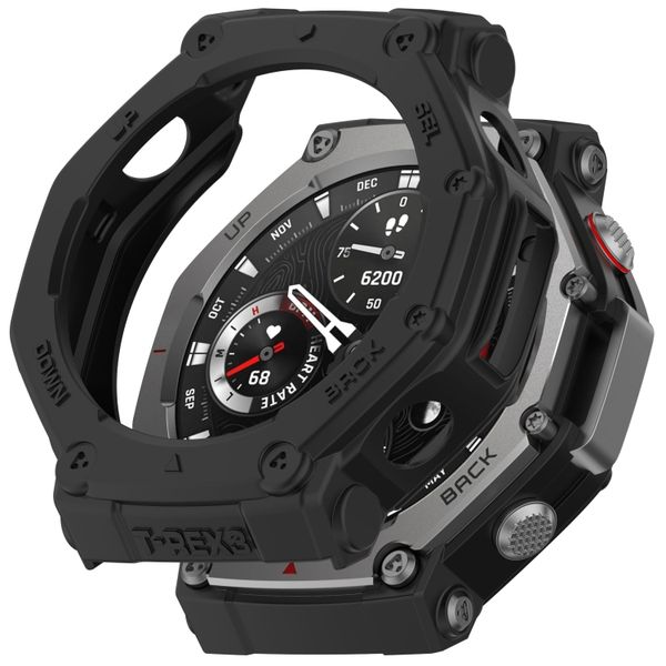 Armor Hollow Shell Protective Case Compatible with Amazfit T-Rex3 -Black