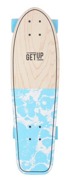 GetUp Shred Cruiser Board - 7.75" x 27" - 8 Ply Maple - Blue