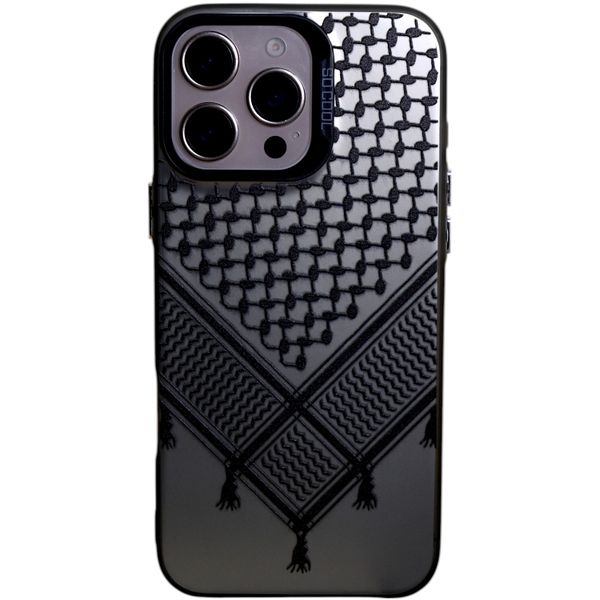 Phone Case With V-shaped Scarf - Compatible with iPhone 15 Pro Max - Chrome