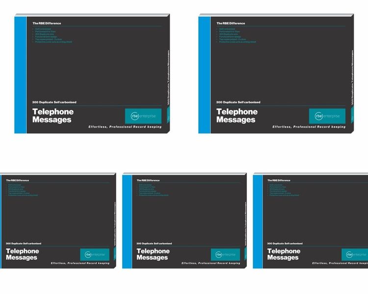 RBE Telephone Message Book 6 to View 5's