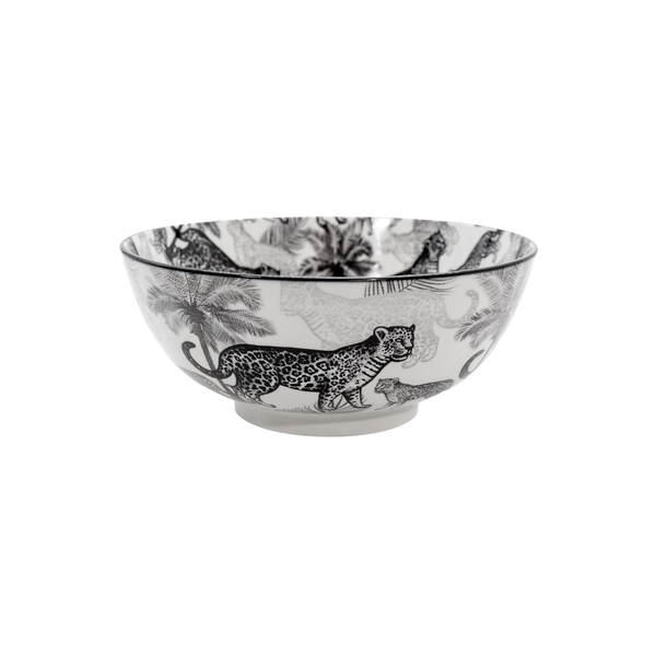 GALATEO - Jungle Sketch 20cm Jaguar Salad Bowl