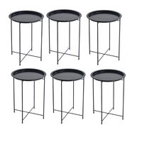 Steel side/End table 6 in 1 set