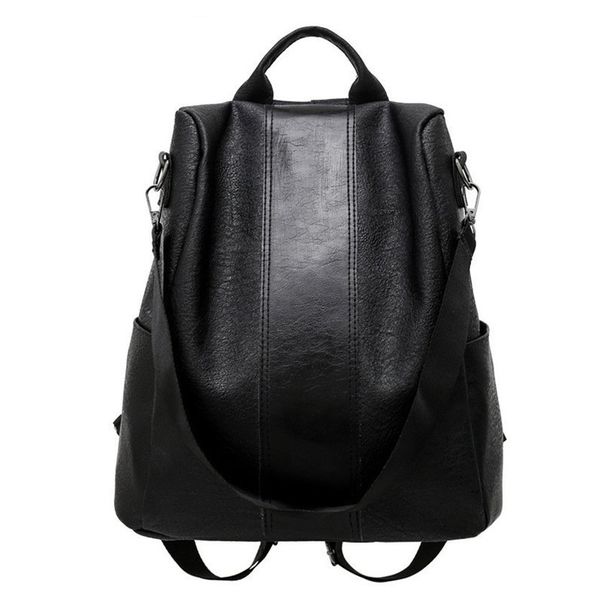 Anti-Theft Large Capacity Backpack for Women PU Backpack for Leisure Travel