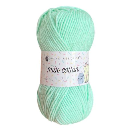 DK Milk Cotton Yarn (1x 50g ball) - Light Yellow – Pine Needles