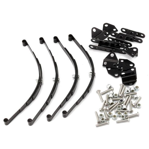 4Pcs 1/10 Leaf Springs Set for 1/10 D90 RC Crawler Car Parts Black