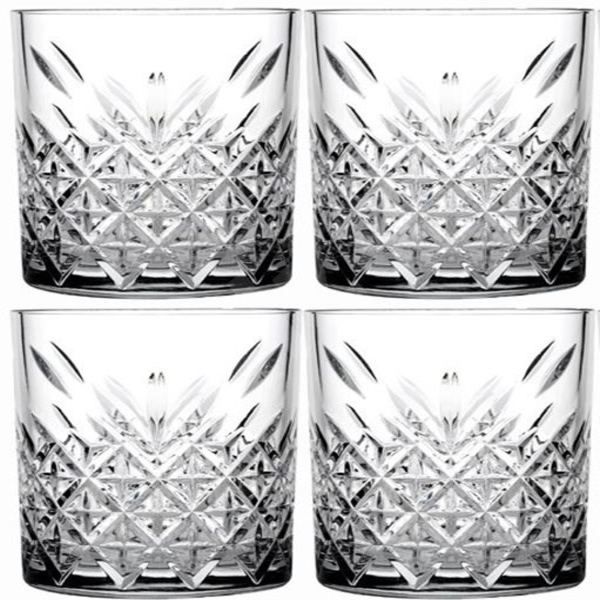 Whisky 4 Piece Cut-Glass Timeless 345ml