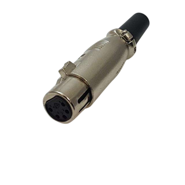 XLR5-11C 5-Pin Male XLR Cable Mount Connector Metal Body