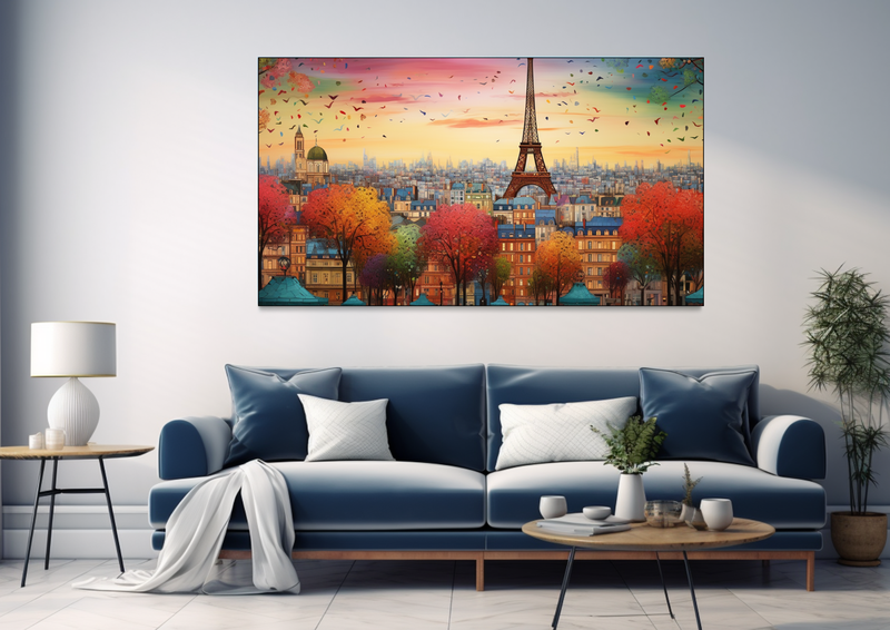 Canvas Wall Art - Parisian Panorama - BK0338