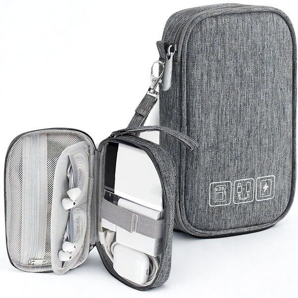 Portable Cable Pouch Travel USB Electronics Charger Organizer