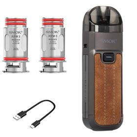 Smok Nord 5 Pod Kit System - Leather Series - Brown