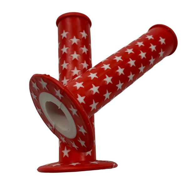 Aftermarket Bmx Star No Hole Red Grips image