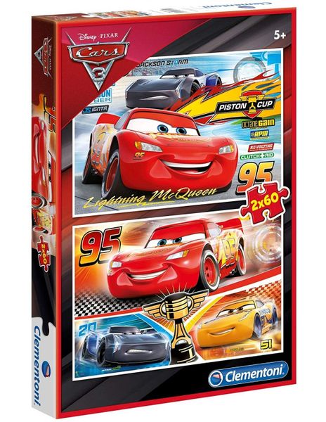 Clementoni 2X60 Piece Puzzle -Supercolor Cars 3