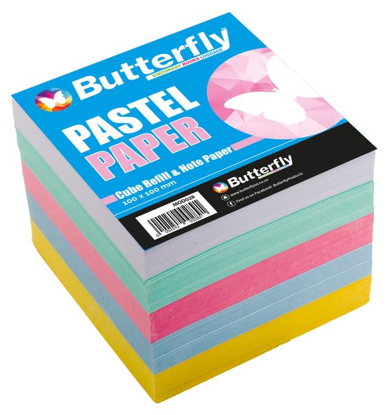 Butterfly Memo Colour Refills - 1 Individual Cube