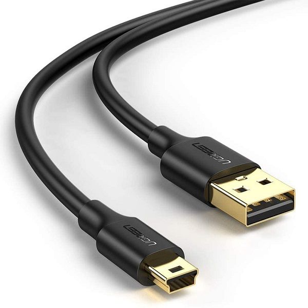 UGreen 10355 Mini USB2.0 M to USB2.0 M 1m Cable-BK