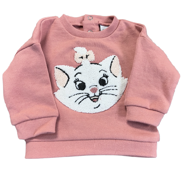 Girls Cotton Pink Pullover Sweatshirt-Pack of 3 - 1Month - 3Month &amp; 18Months