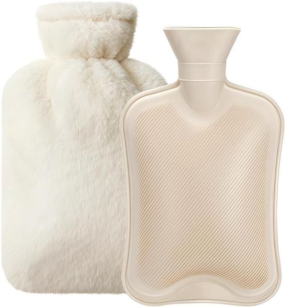 2L Natural Rubber Hot Water Bottle,Leakproof Design For Hot &amp; Cold Compress