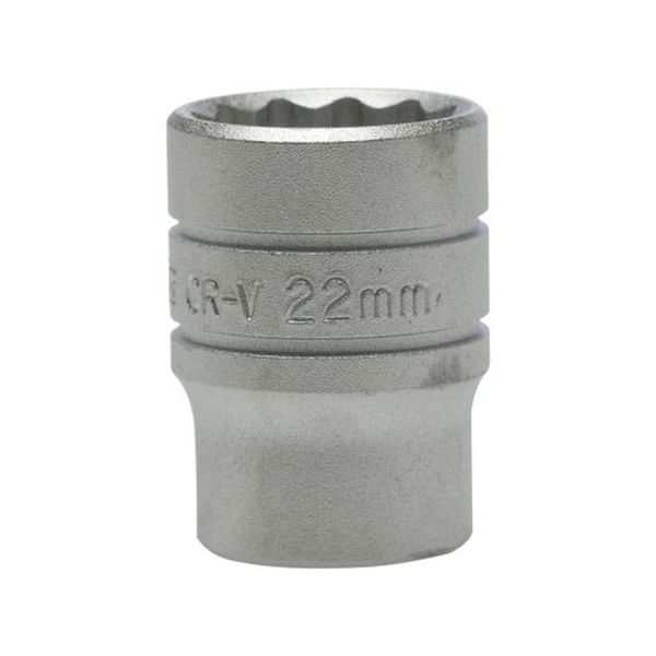 TengTools - 1/2" Drive 12 Point Socket 22mm - M120522-C