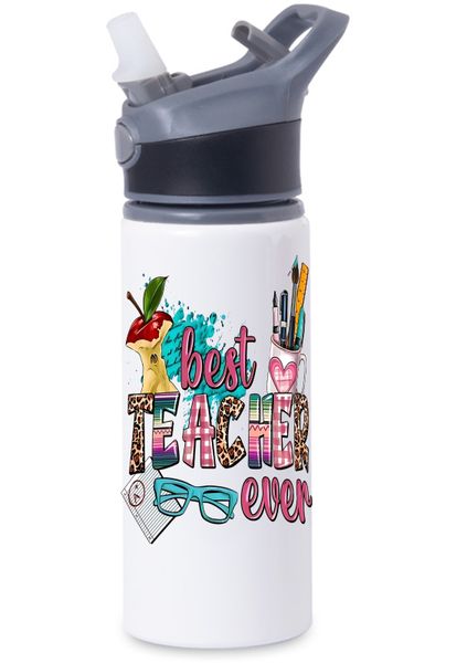 Stainless Steel Best Teacher Ever Water Bottle