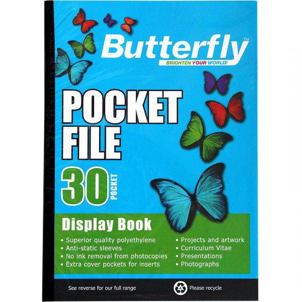 Candpo - Butterfly Pocket File A4 - 30 Page