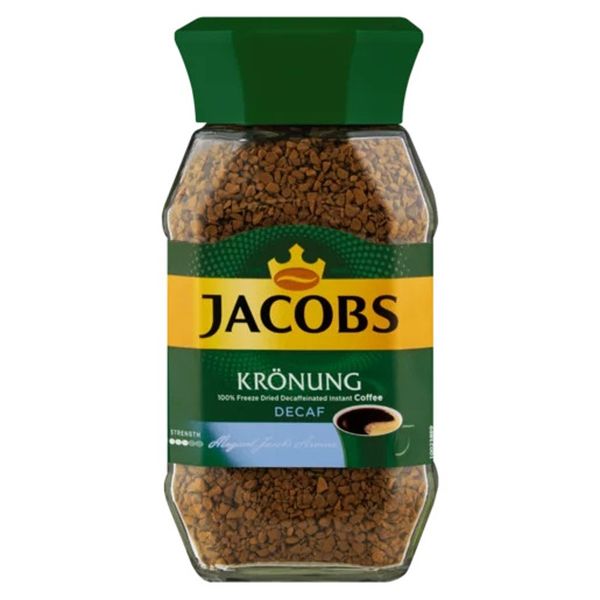 Jacobs Krönung Decaf Instant Coffee - (3 x 100g) Jars