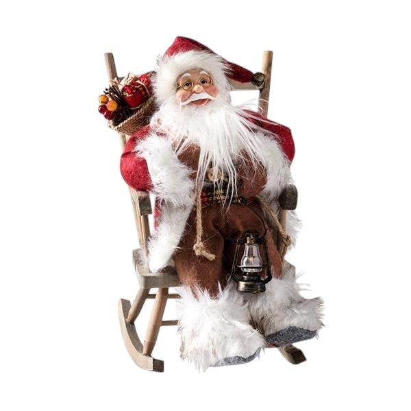 Chair Santa on chair with light lamp 30cm .