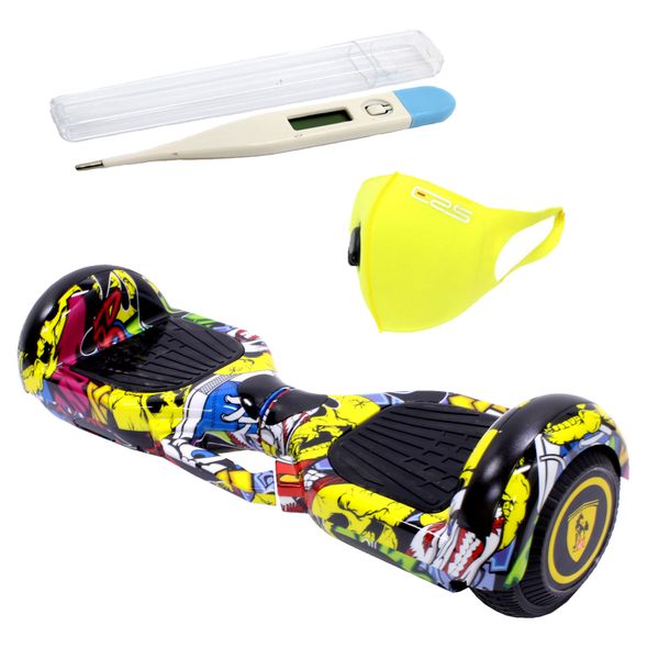 Self Balance Scooter 6.5" Hoverboard - LED - Bluetooth - ERS Mask - Sneaker