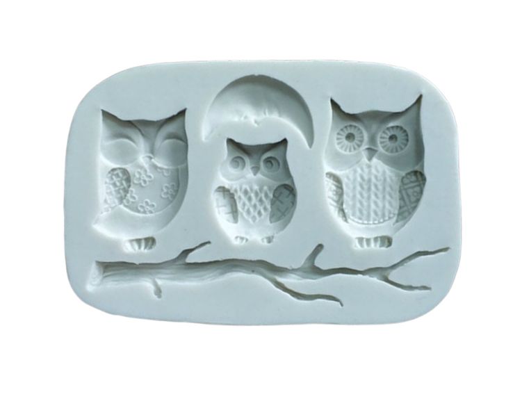 Silicone Owl Fondant Mould