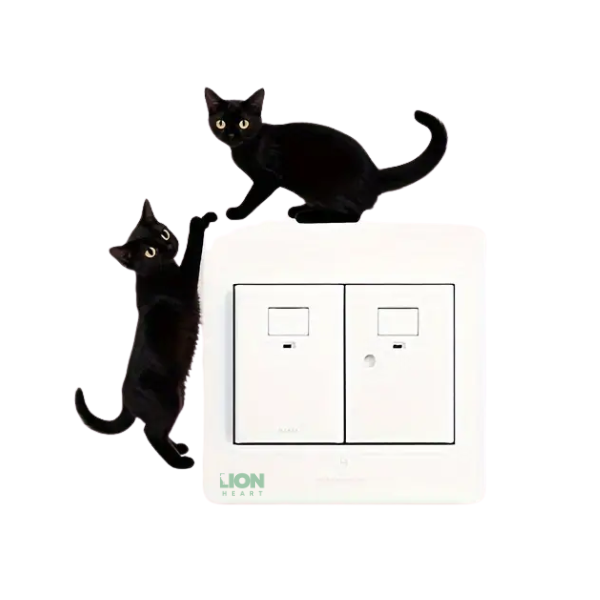 Classic Cats Switch Stickers - Wall &amp; Plug Art Removable &amp; Self-Adhesive