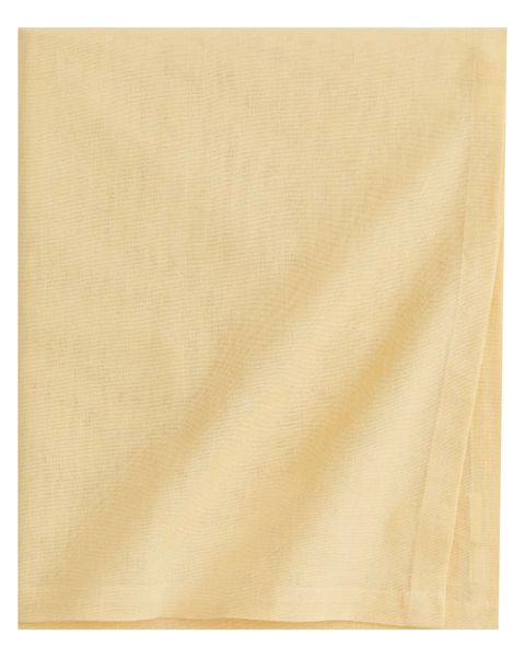 Light Yellow Cotton Tablecloth 6-8 Seater - 140 x 240cm