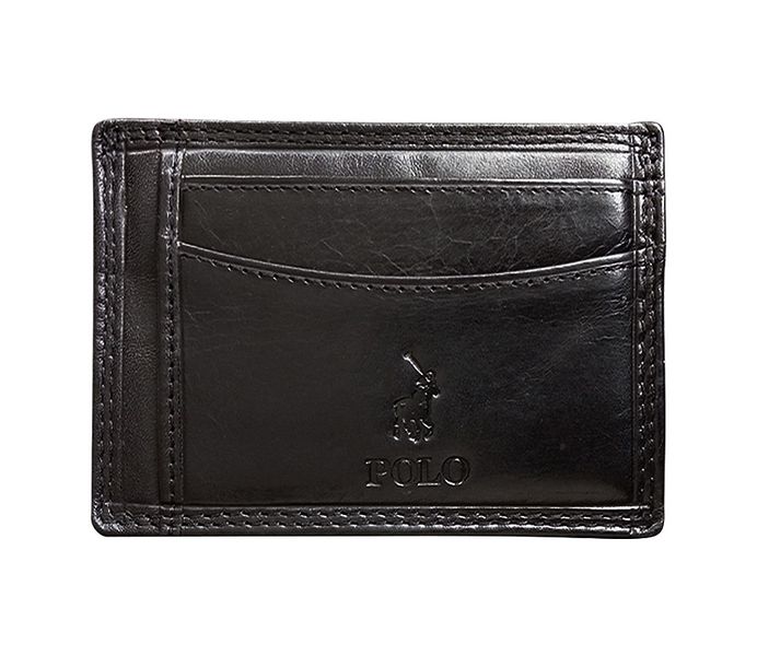 Polo Kenya Credit Card Wallet with Top Pocket Black