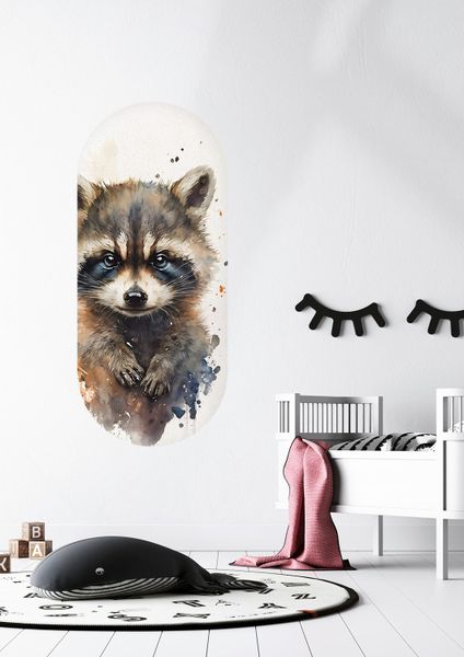 Baby Raccoon Wall Sticker