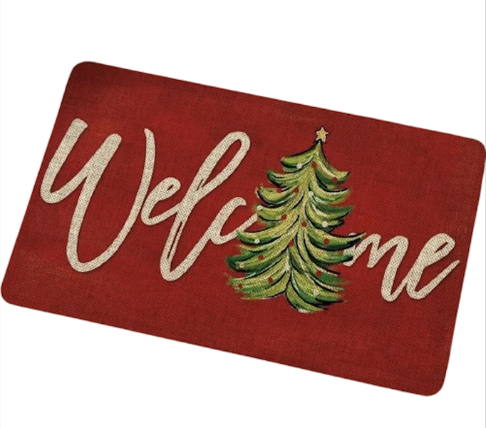 Christmas Mat - Welcome