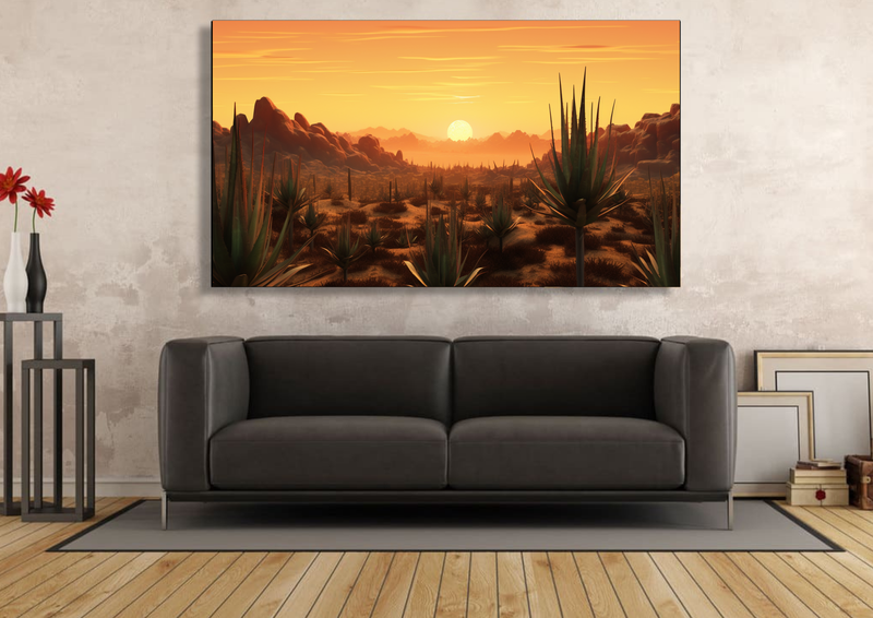 Canvas Wall Art - Aloe Oasis Abstract - IM0314
