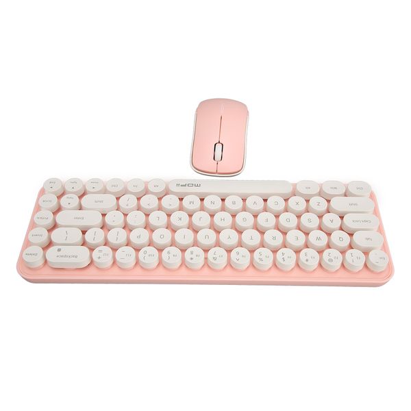 68-Key Wireless Combo (White/Pink)