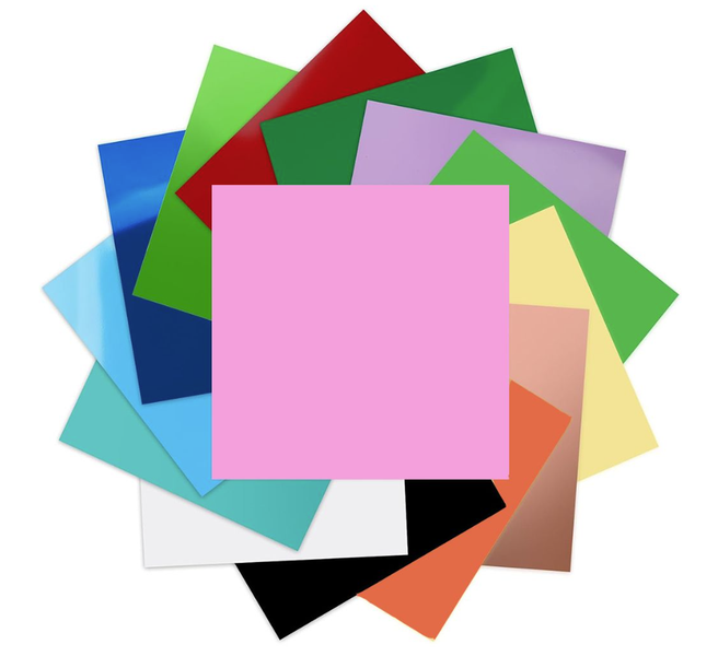 Self Adhesive Vinyl 12 Pack - 30x20cm - Glossy