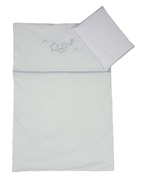 Cabbage Creek - Cot Linen Set of 3 - Grey Stars