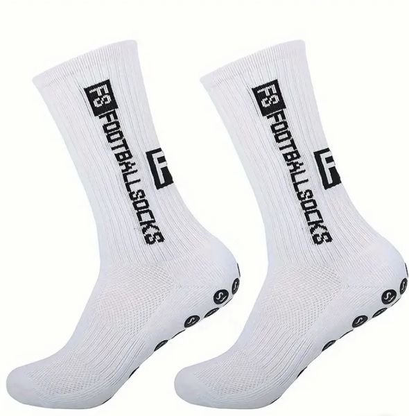 White Grip Socks