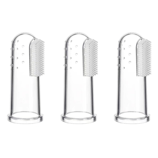 3 Piece-Baby Finger Toothbrush for Training Teething - Infant &amp; Toddles