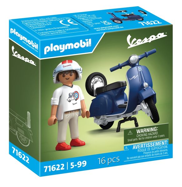 Playmobil 1969 Vespa 150 Sprint Veloce Blue (16 Pieces)