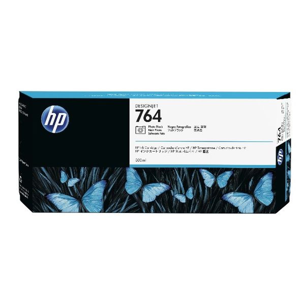 HP 764 Ink 300ml Photo Black For Designjet T3500 Printer