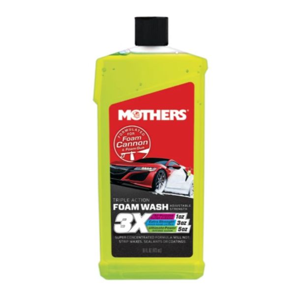 Mothers Triple Action Foam Wash - 16oz/473ml - 1 Bottle