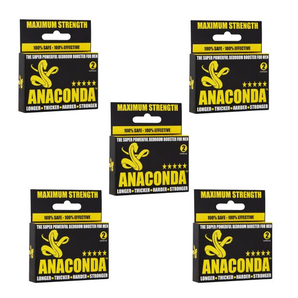Anaconda Bedroom Booster 10 Capsules - 5 Packs Of 2 Capsules