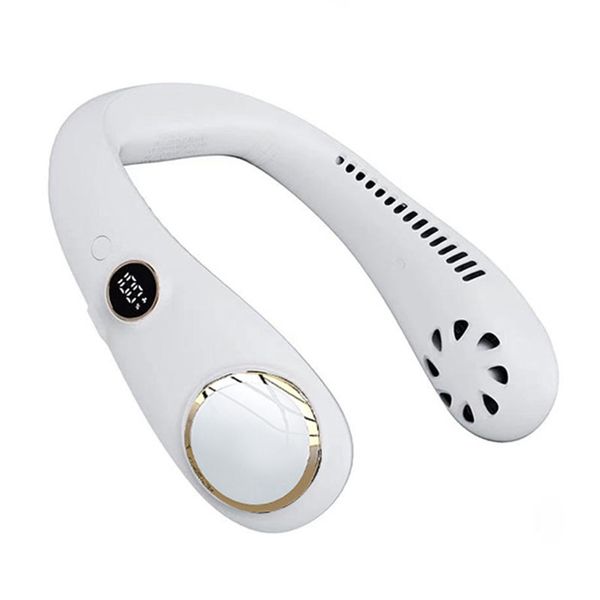 Bladeless Neck Fan USB 2000mAh Portable White