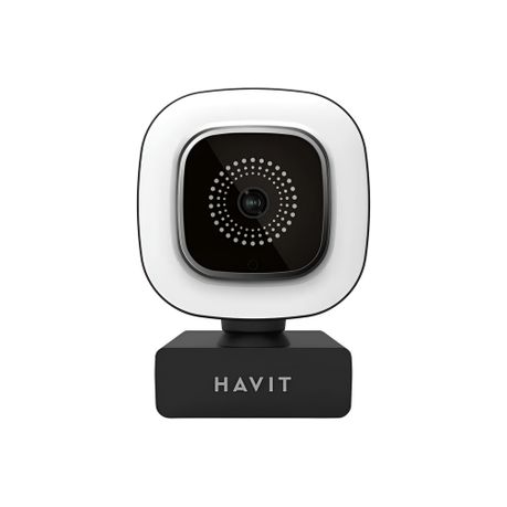 HAVIT HV-HN25G 1080P Full HD Webcam with Mic, Ringlight, USB 2.0 Image