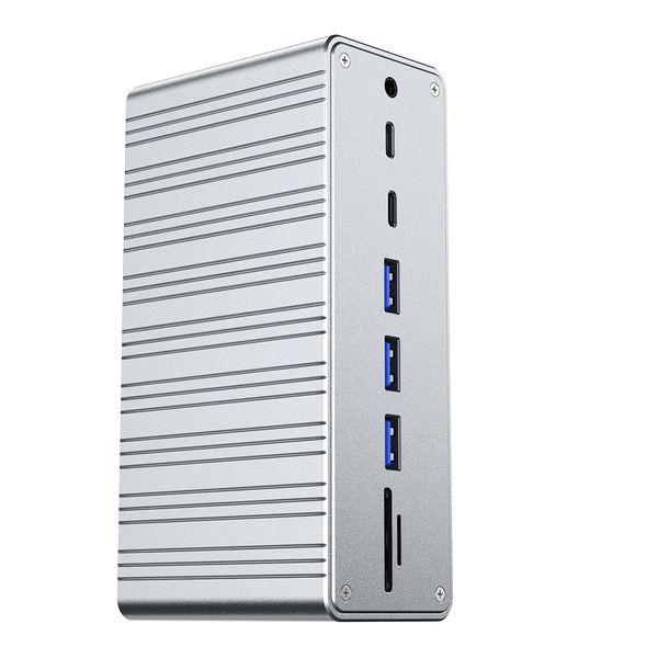 13-in-1 USB-C Docking Station, 4K Display, 100W PD, Triple Display Output