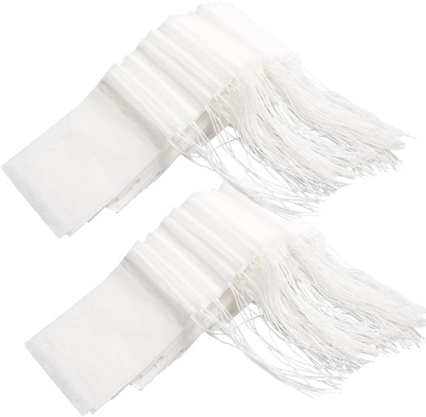 Disposable Drawstring Filter Bags for Loose Leaf Tea - 100 Pack (5cm x 7cm)